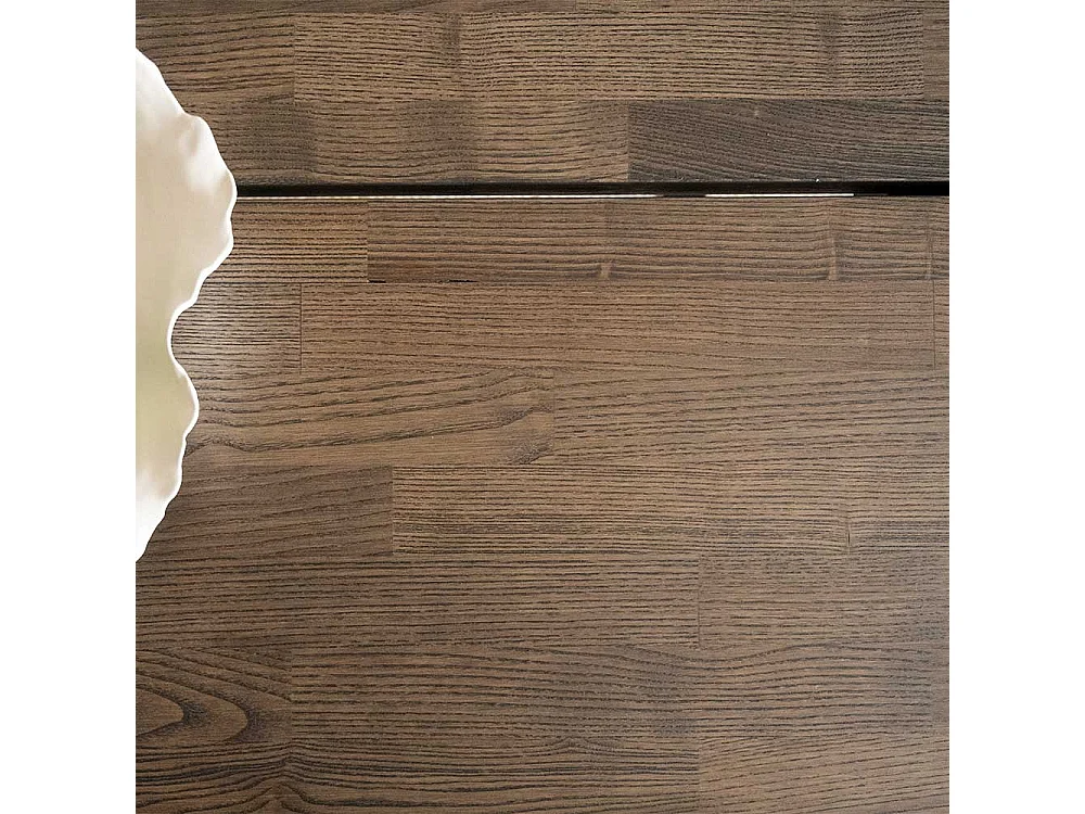 Esstisch aus Eiche Massivholz dunkel geölt 170 cm breit