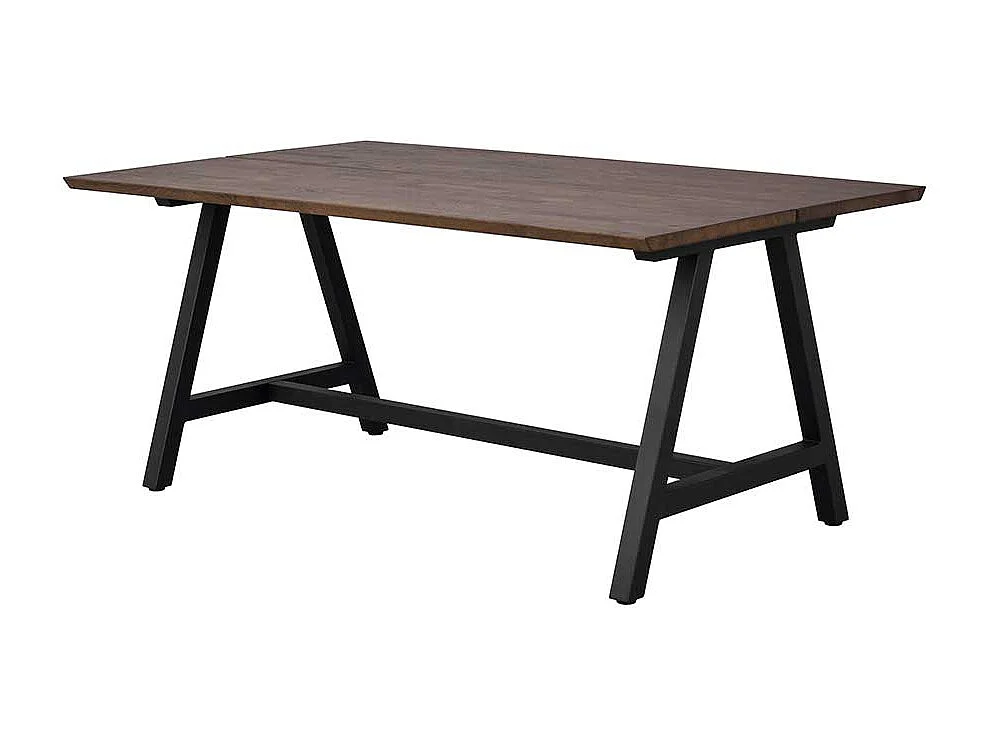 Esstisch aus Eiche Massivholz dunkel geölt 170 cm breit