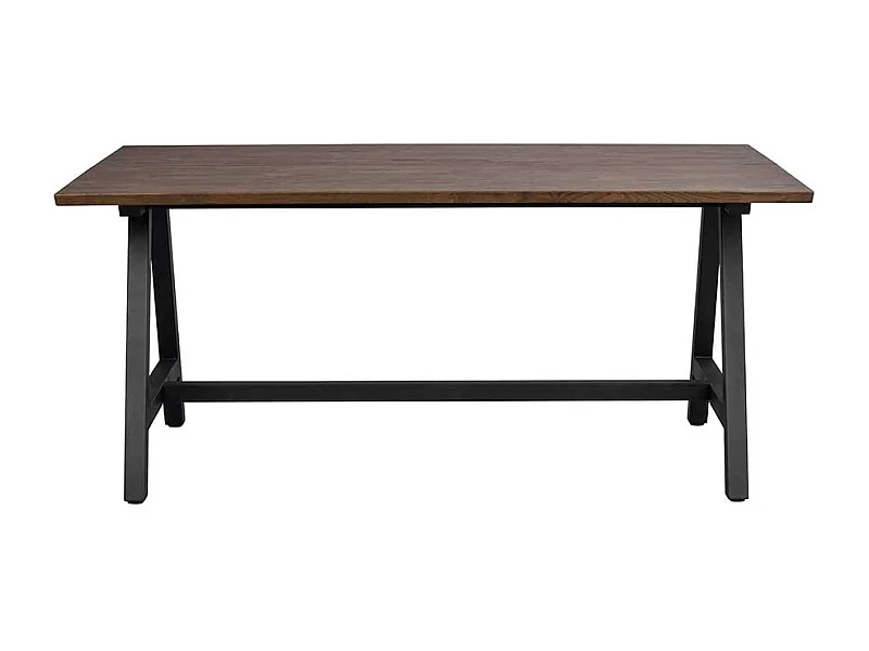 Esstisch aus Eiche Massivholz dunkel geölt 170 cm breit