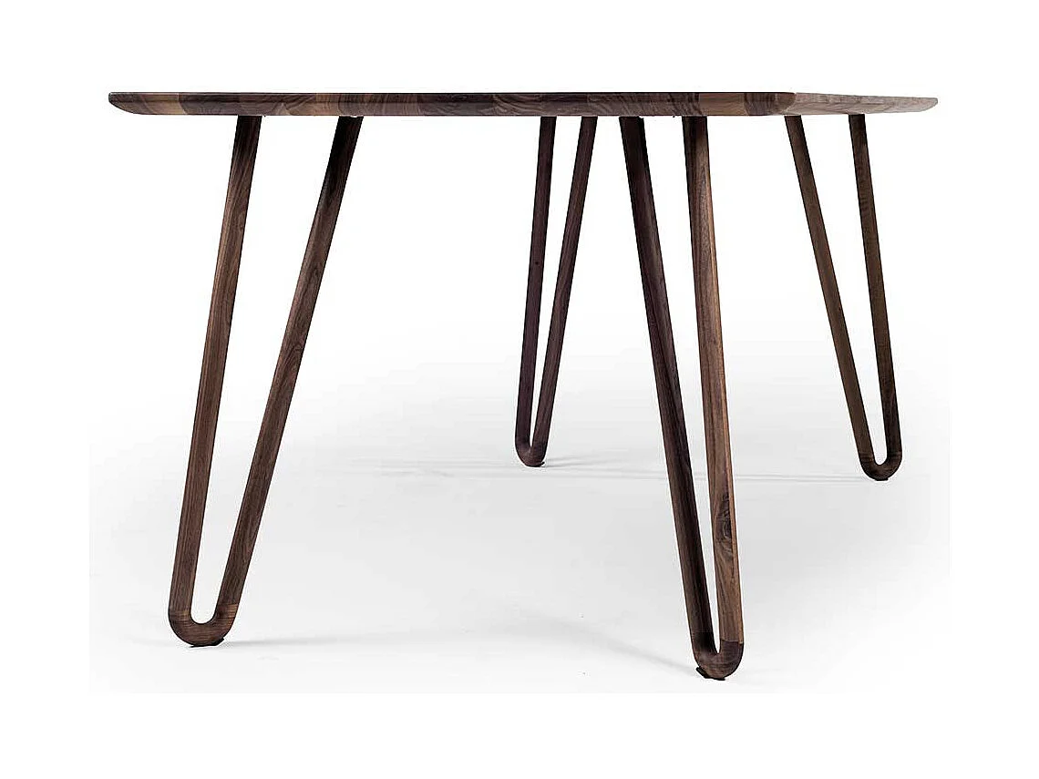 Esszimmertisch aus Nussbaum Massivholz handgearbeitet