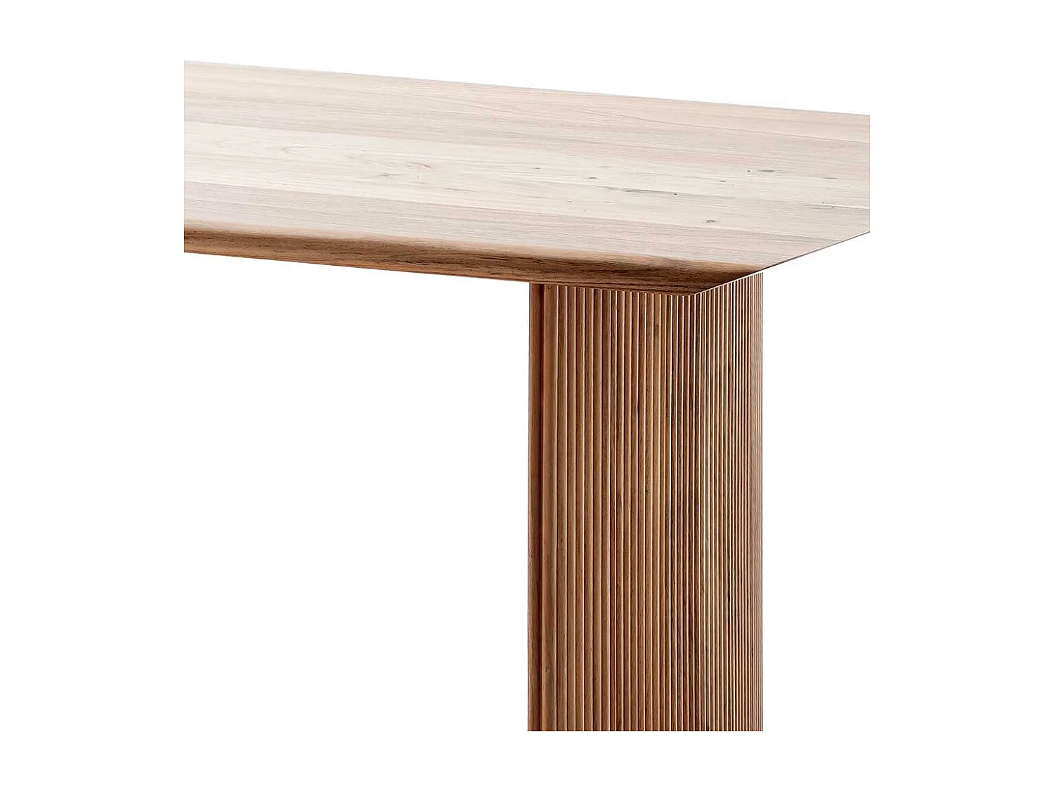 Holz Esstisch Esstisch Akazie in modernem Design mit Wangen Gestell