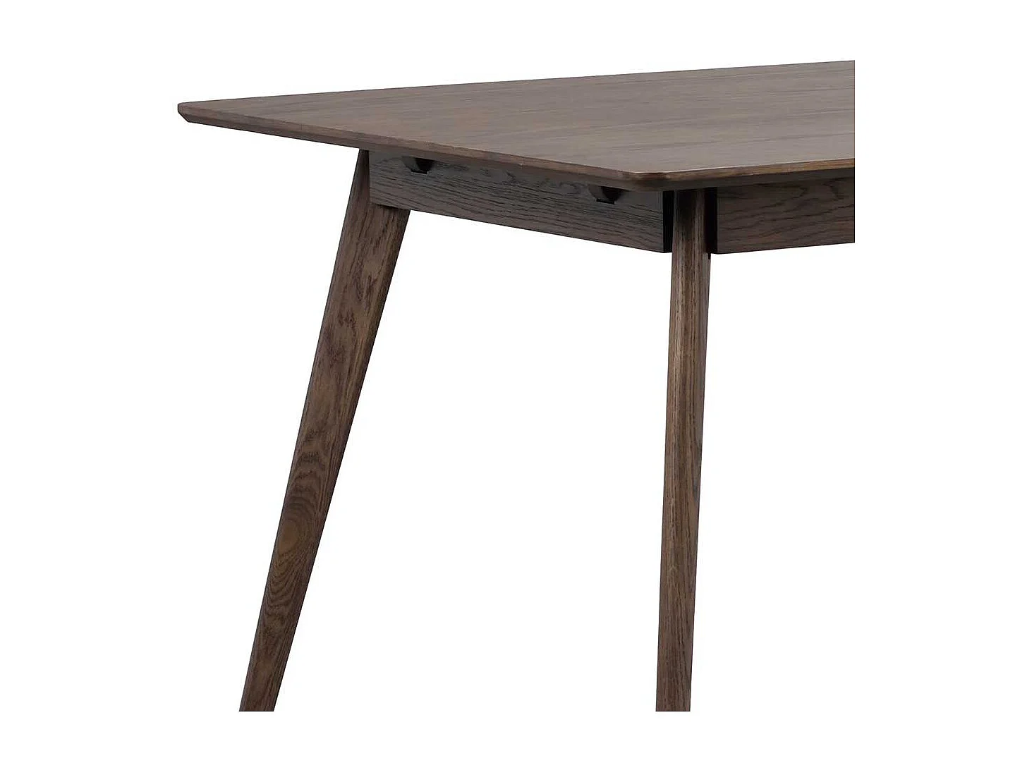 Esszimmertisch optional verlängerbar in Eiche dunkel 75 cm hoch