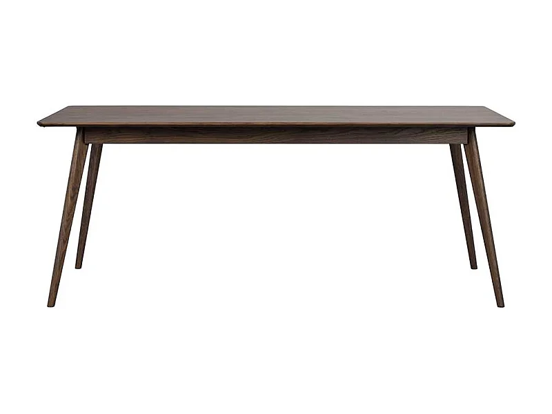 Esszimmertisch optional verlängerbar in Eiche dunkel 75 cm hoch