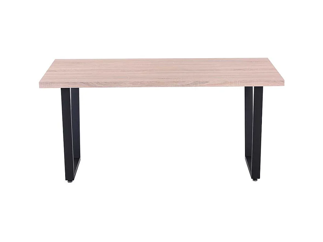 Esszimmertisch in Sonoma Eiche und Schwarz 160 cm breit