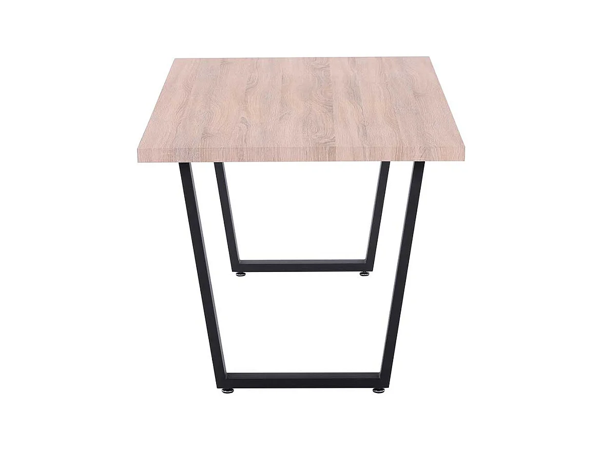 Esszimmertisch in Sonoma Eiche und Schwarz 160 cm breit