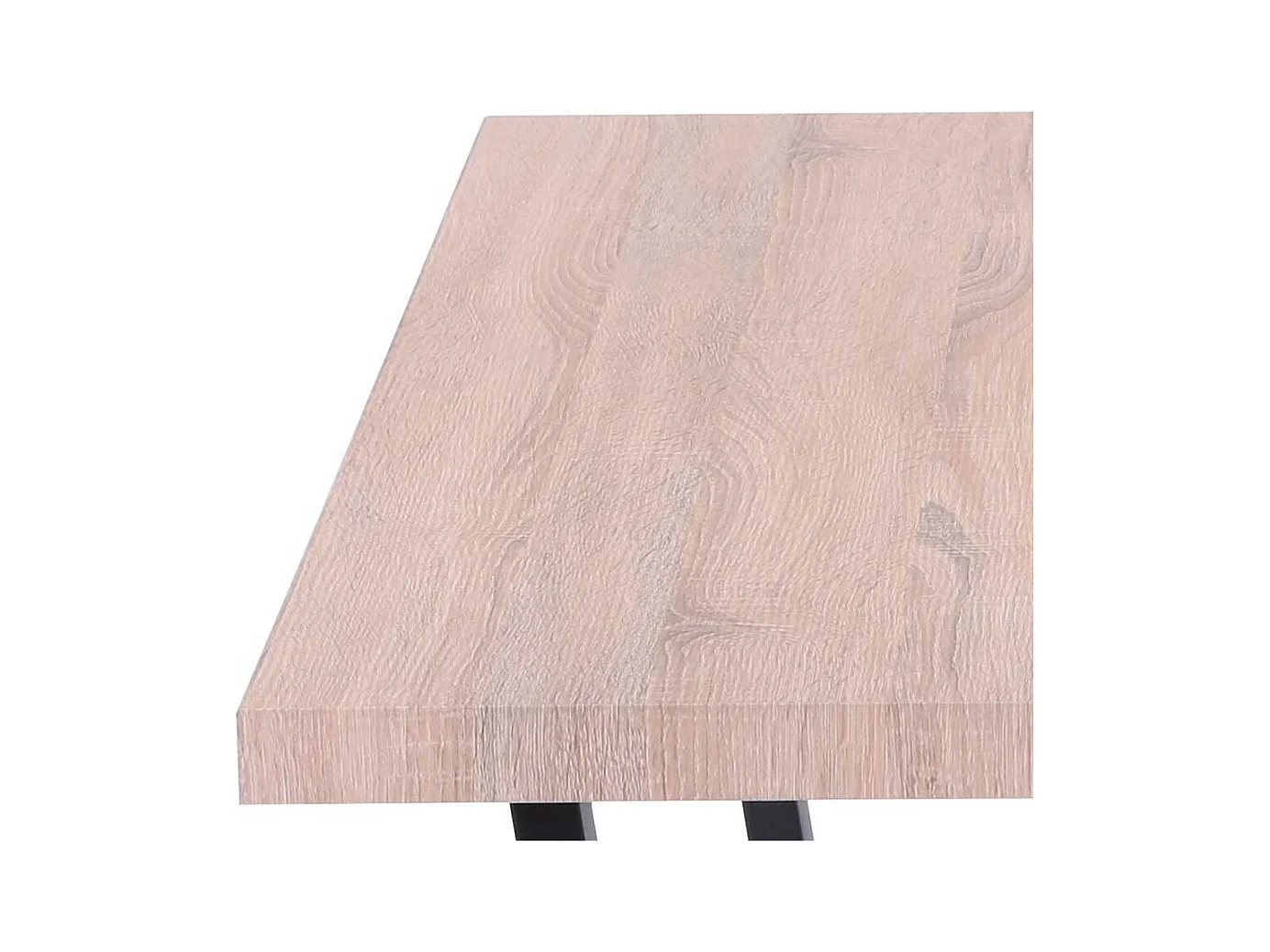 Esszimmertisch in Sonoma Eiche und Schwarz 160 cm breit