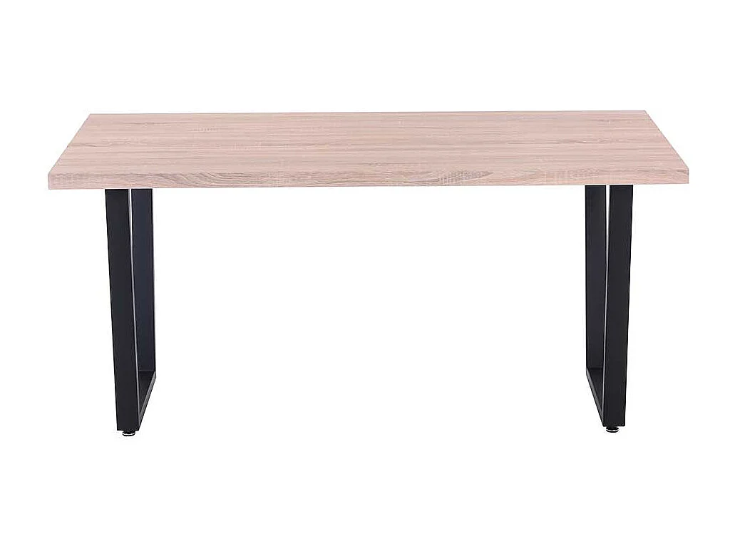 Esszimmertisch in Sonoma Eiche und Schwarz 160 cm breit