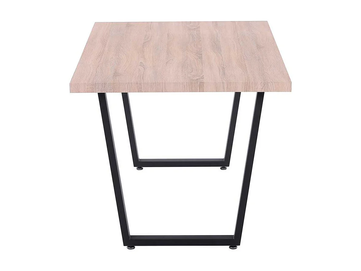 Esszimmertisch in Sonoma Eiche und Schwarz 160 cm breit