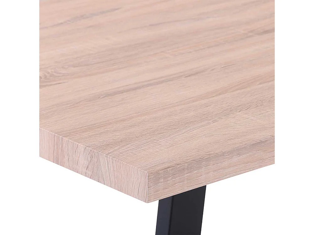 Esszimmertisch in Sonoma Eiche und Schwarz 160 cm breit