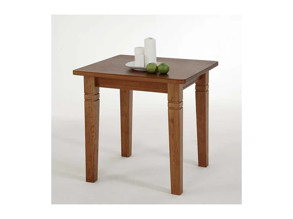 Kleiner Esstisch in Bernsteinfarben Kiefer Massivholz