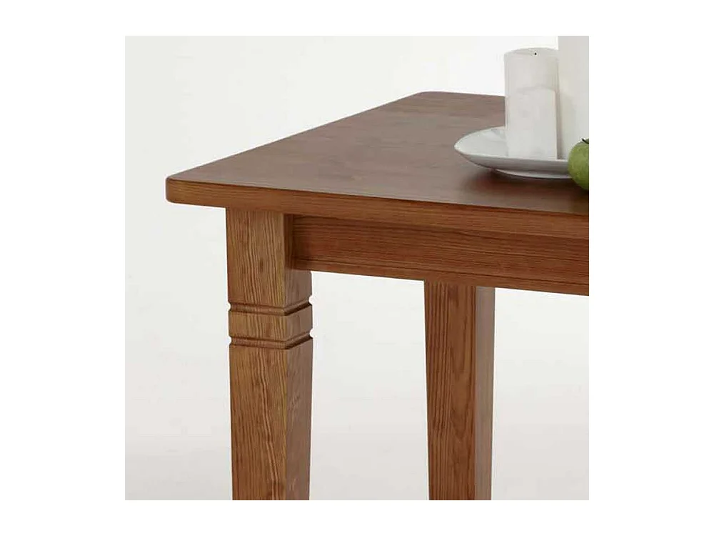 Kleiner Esstisch in Bernsteinfarben Kiefer Massivholz