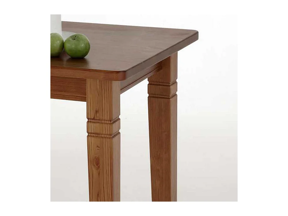 Kleiner Esstisch in Bernsteinfarben Kiefer Massivholz