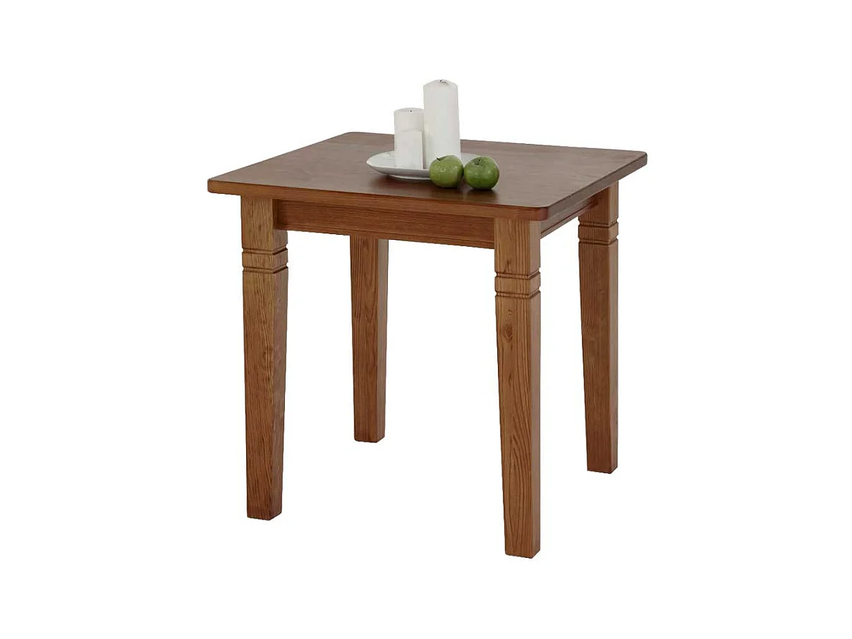 Kleiner Esstisch in Bernsteinfarben Kiefer Massivholz