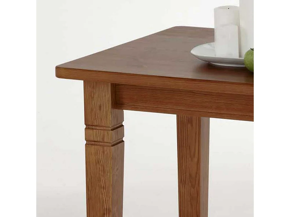 Kleiner Esstisch in Bernsteinfarben Kiefer Massivholz