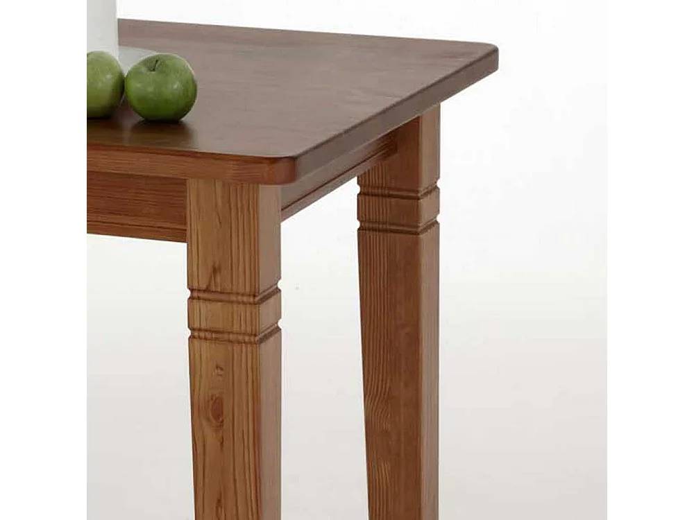 Kleiner Esstisch in Bernsteinfarben Kiefer Massivholz