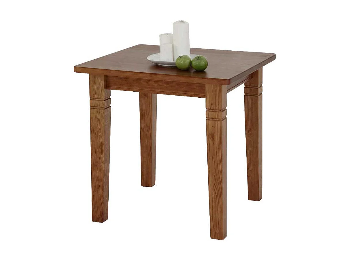 Kleiner Esstisch in Bernsteinfarben Kiefer Massivholz