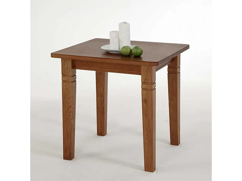 Kleiner Esstisch in Bernsteinfarben Kiefer Massivholz