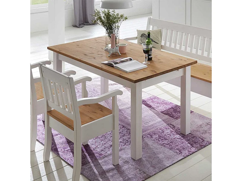 Massivholz Esstisch im Landhausstil Kiefer