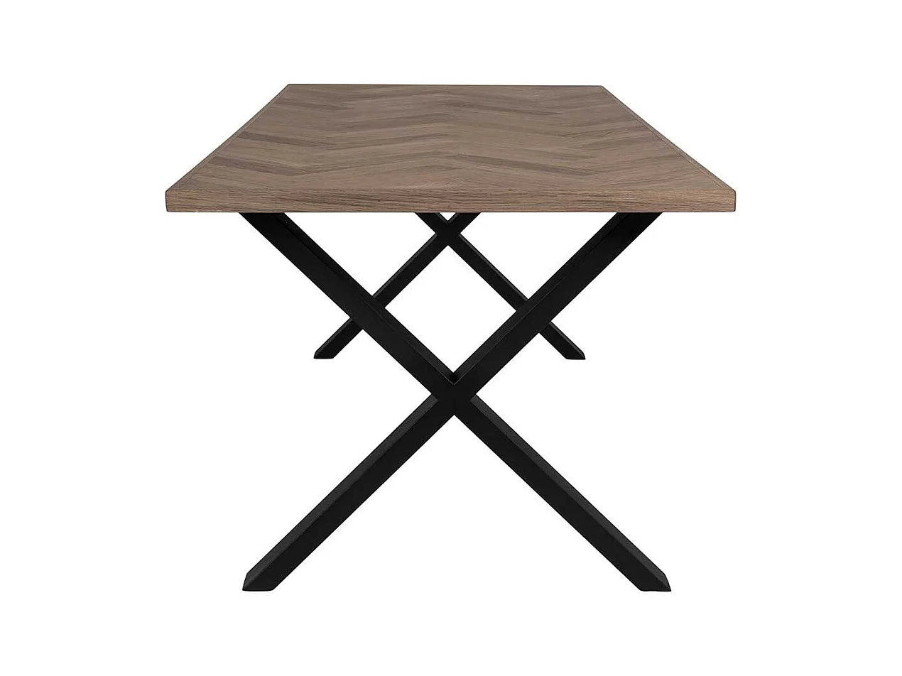 Esstisch in Eiche Rauchfarben smoked geölt Industry und Loft Stil