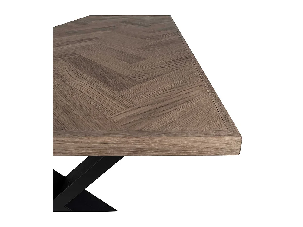 Esstisch in Eiche Rauchfarben smoked geölt Industry und Loft Stil