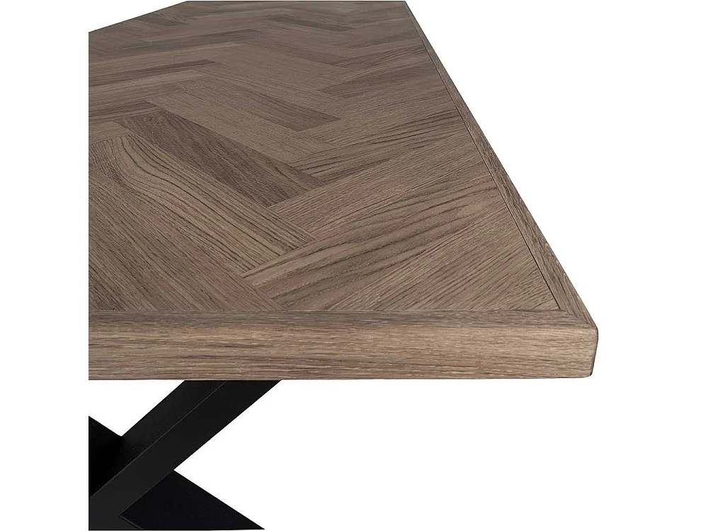 Esstisch in Eiche Rauchfarben smoked geölt Industry und Loft Stil