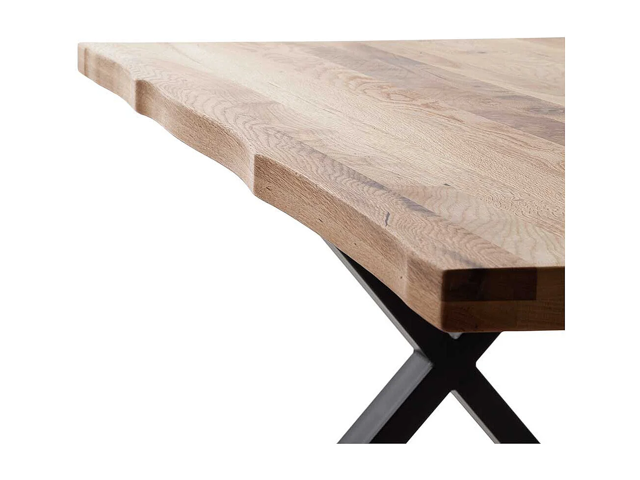 Esstisch Holztisch im Industry und Loft Stil mit X Gestell