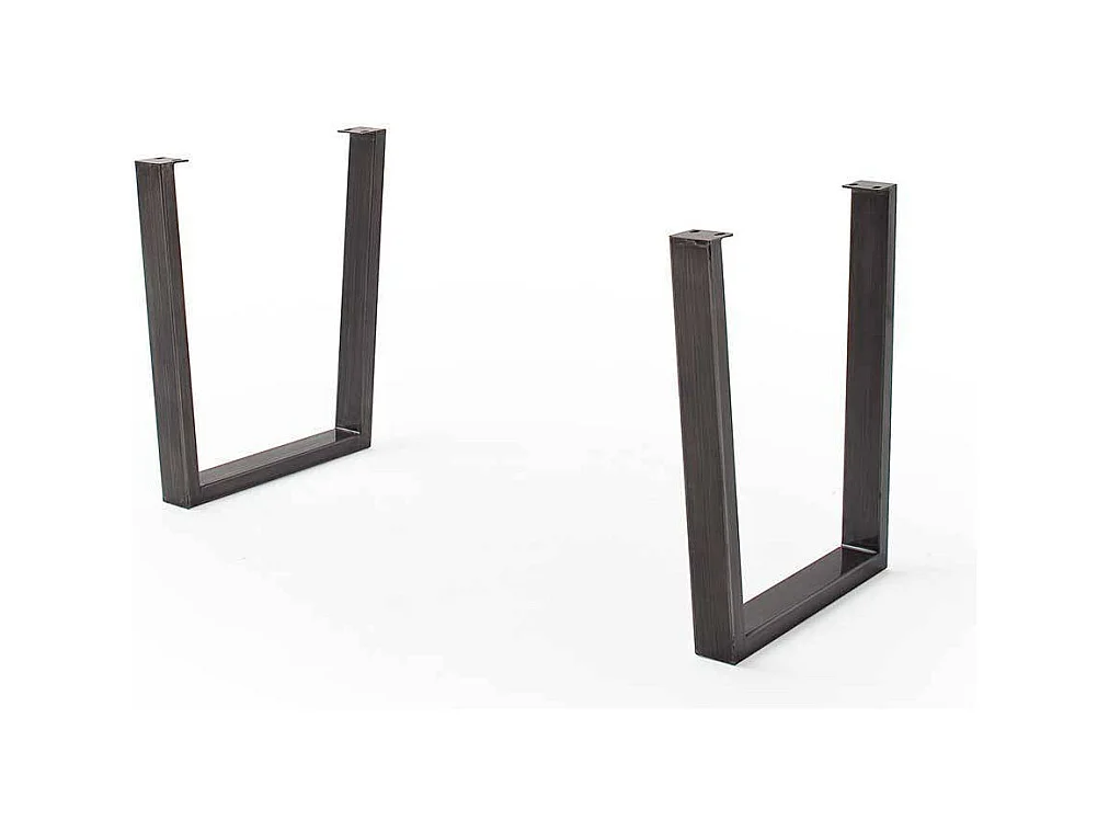 Esszimmertisch in Grau Baumkante massiv