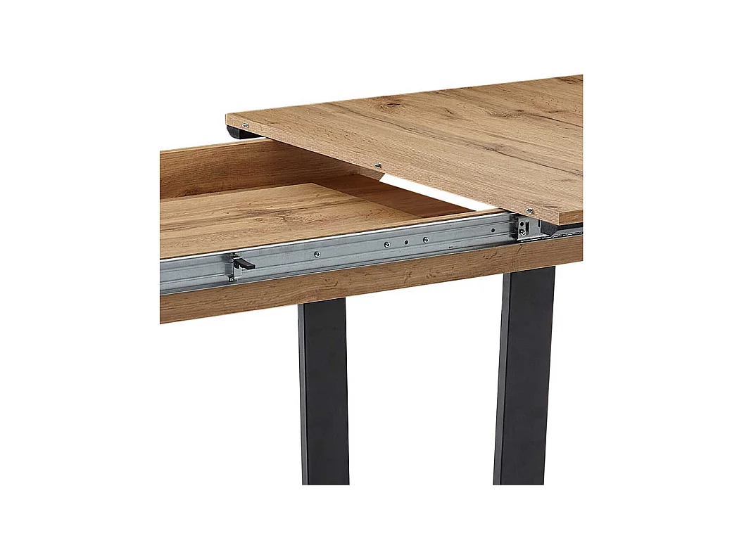 Esszimmertisch mit Bügelgestell wahlweise mit Mittelauszug