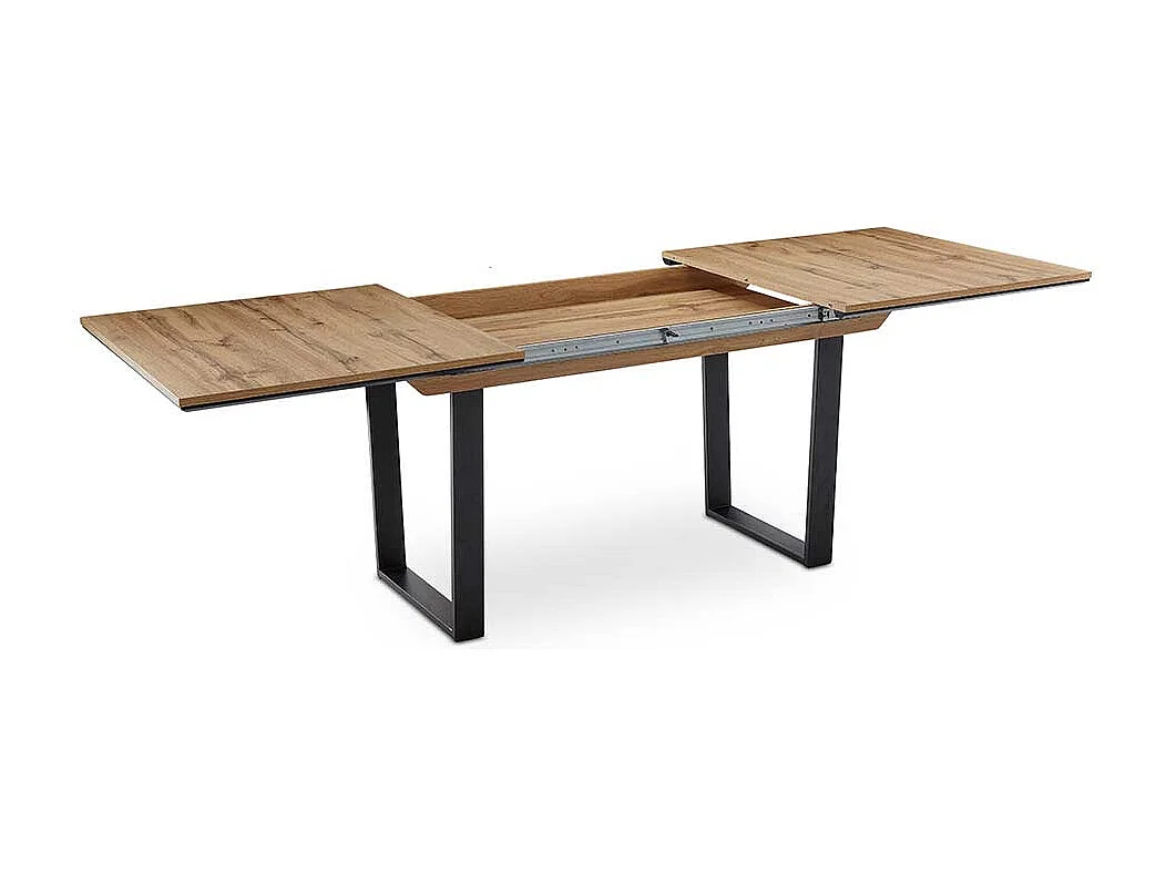 Esszimmertisch mit Bügelgestell wahlweise mit Mittelauszug