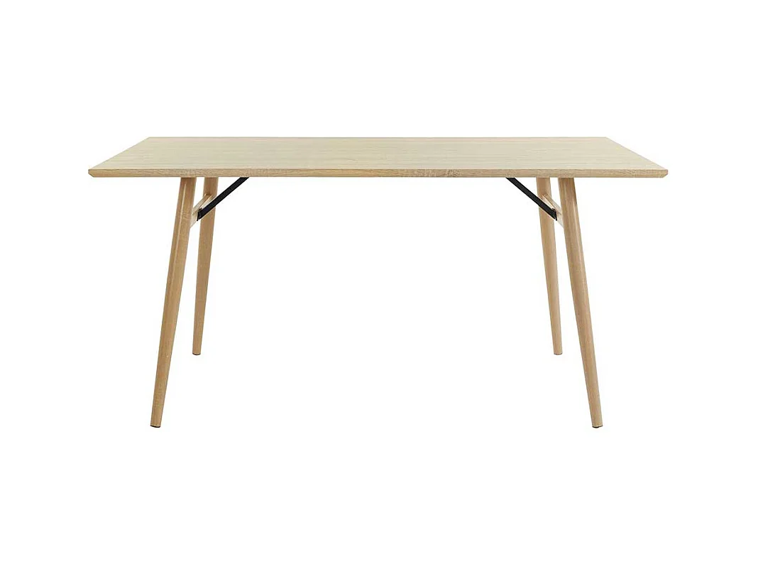 Esstisch Küchentisch in Eichefarben mit Vierfußgestell