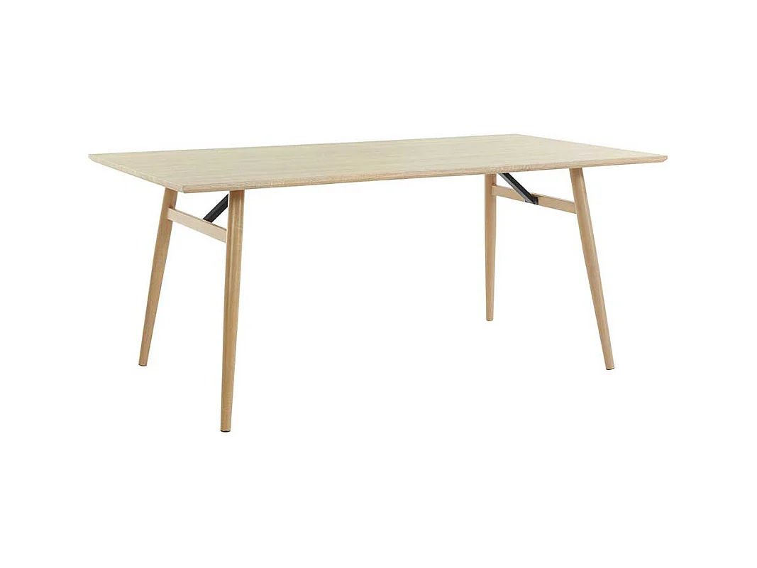 Esstisch Küchentisch in Eichefarben mit Vierfußgestell