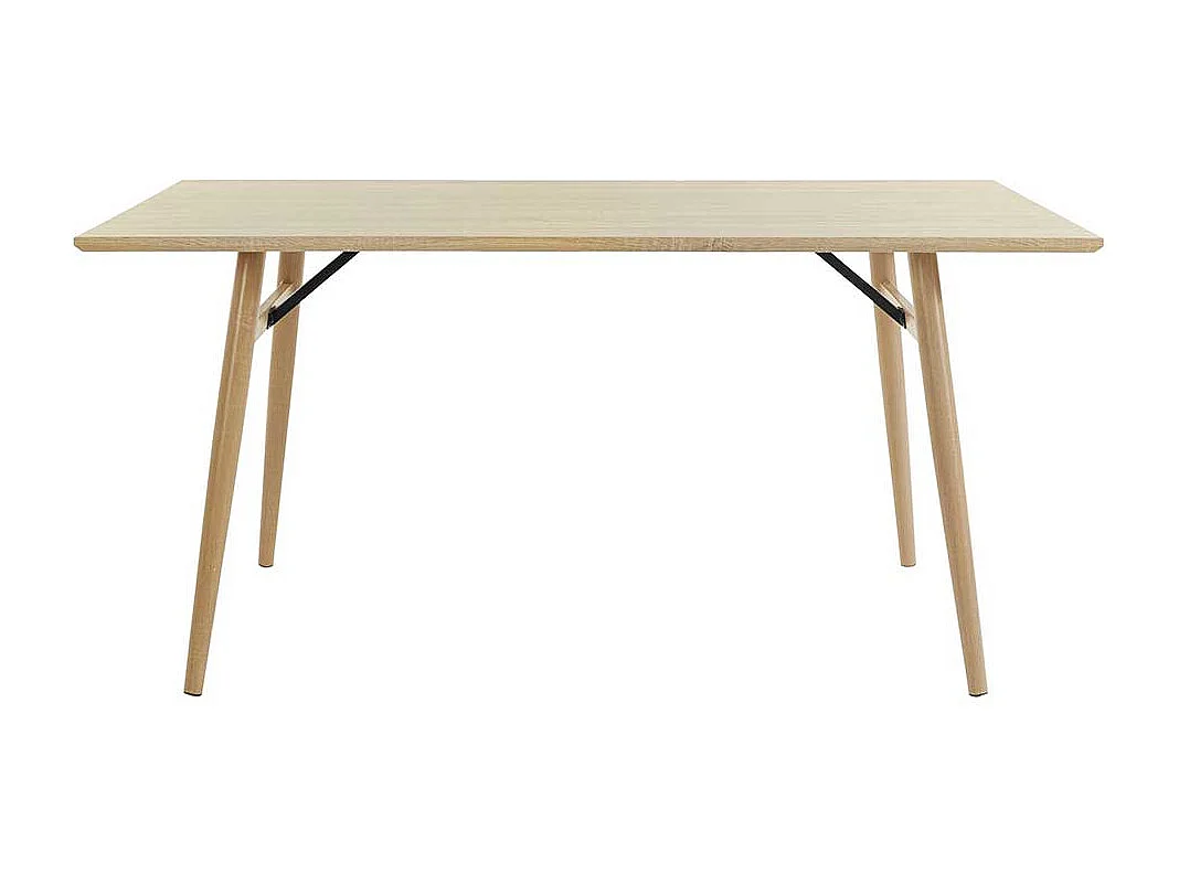 Esstisch Küchentisch in Eichefarben mit Vierfußgestell