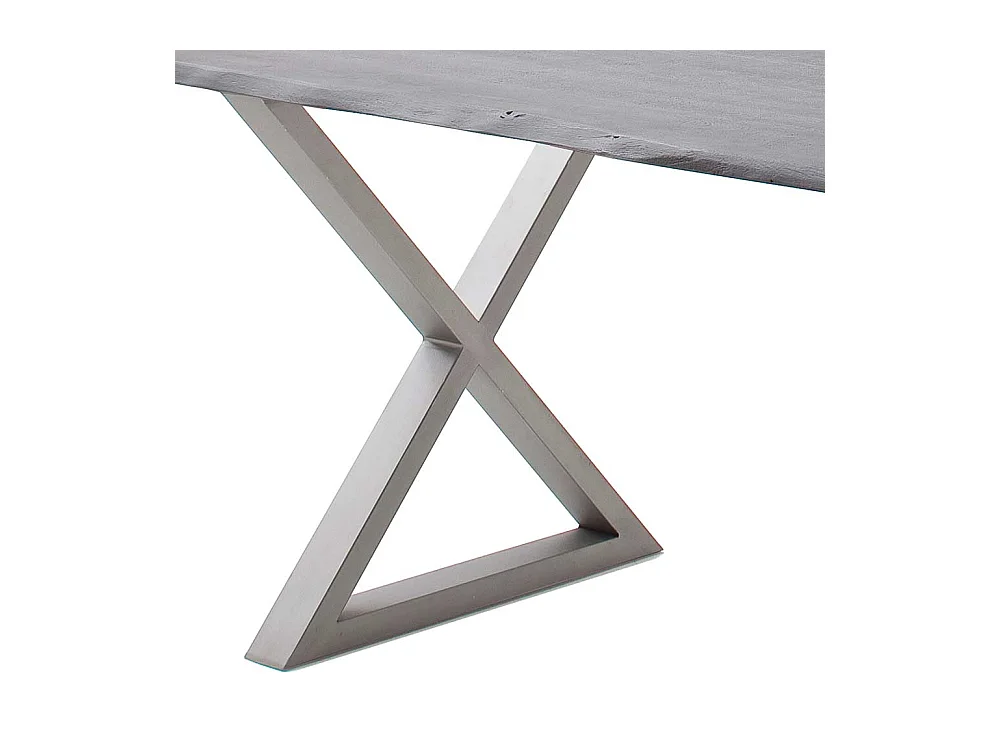 Esstisch Massivholztisch mit X Gestell 90 cm tief