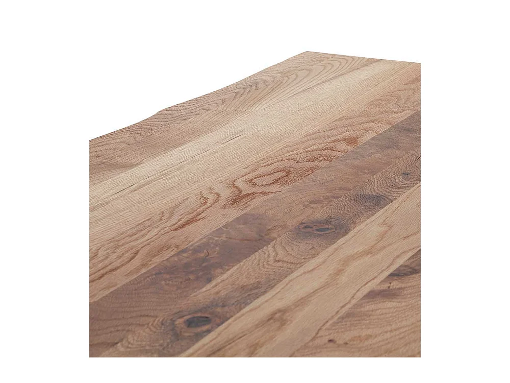 Esstisch Massivholztisch aus Zerreiche Massivholz mit Bügelgestell