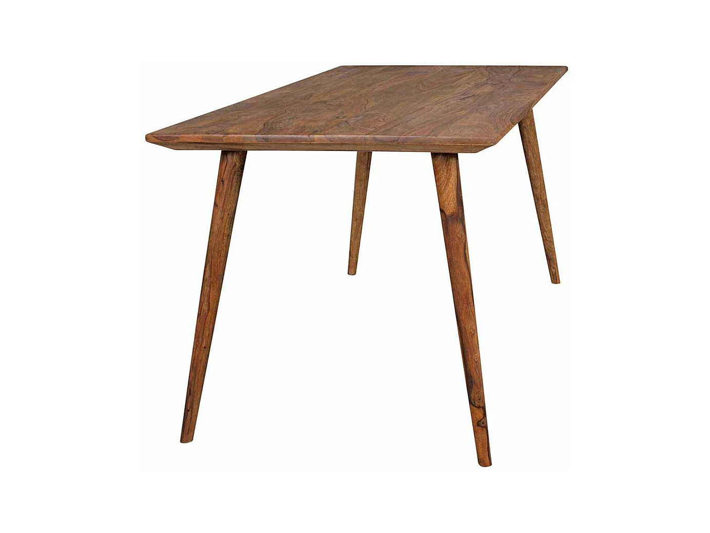 Esszimmertisch aus Sheesham Massivholz Retro Design
