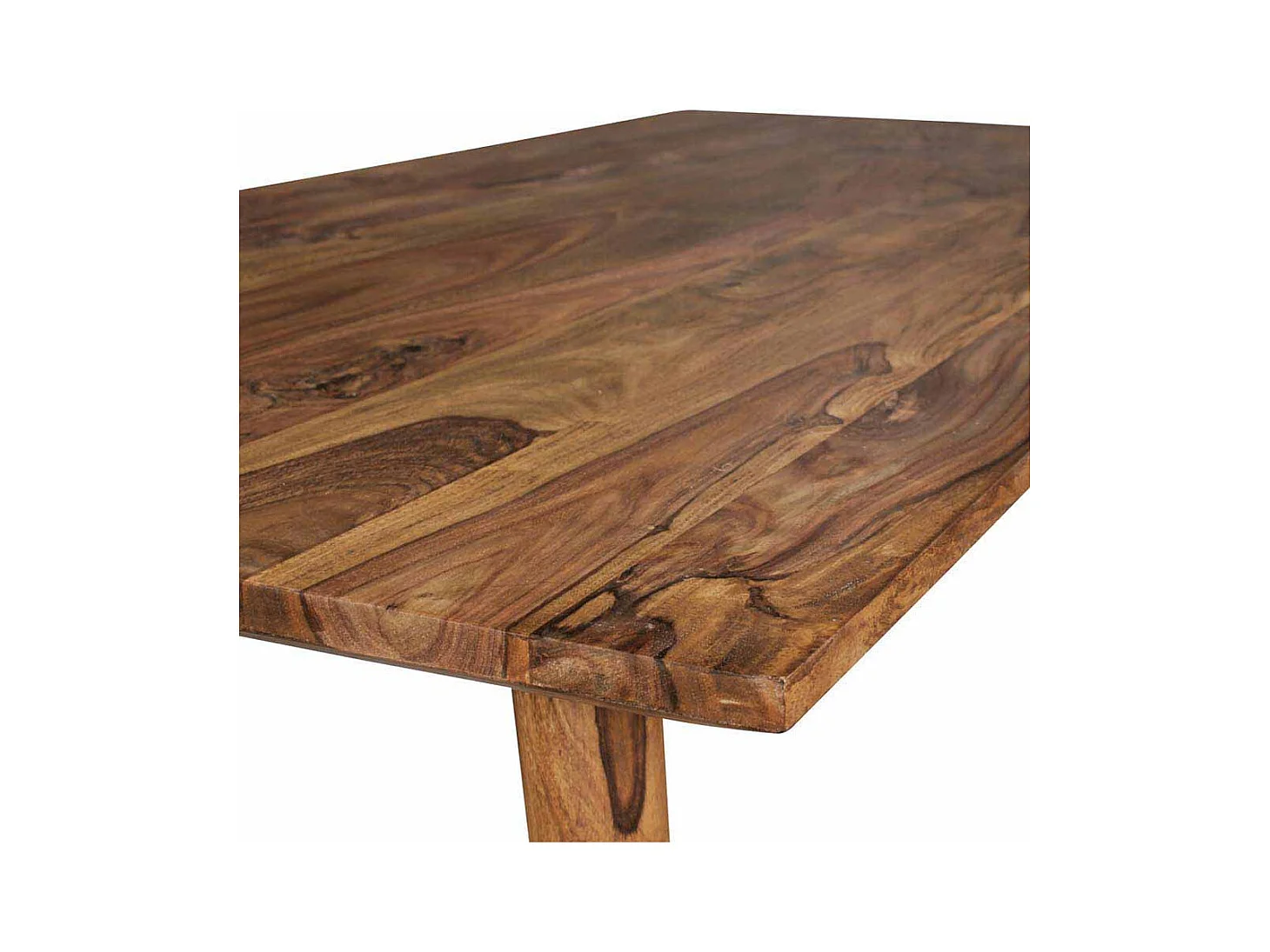 Esszimmertisch aus Sheesham Massivholz Retro Design