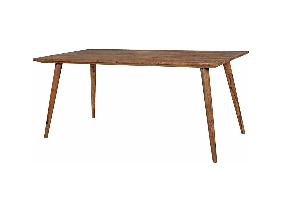 Esszimmertisch aus Sheesham Massivholz Retro Design