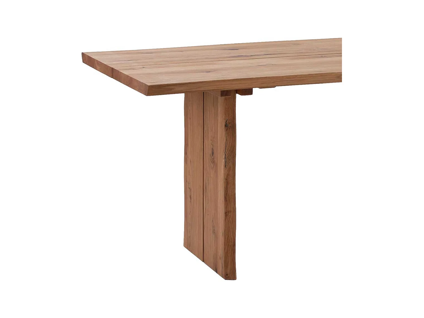 Baumtisch aus Wildeiche massiv geölt