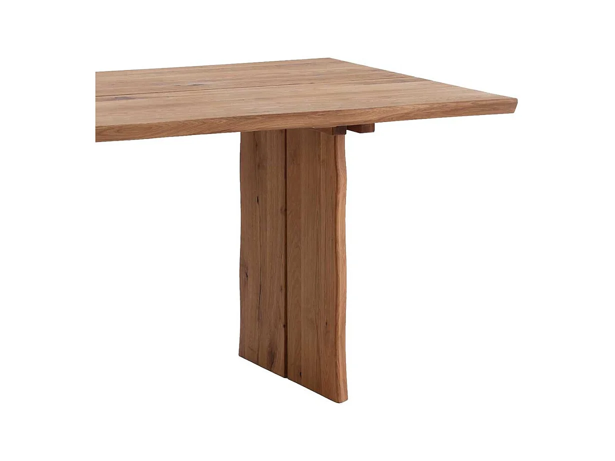 Baumtisch aus Wildeiche massiv geölt