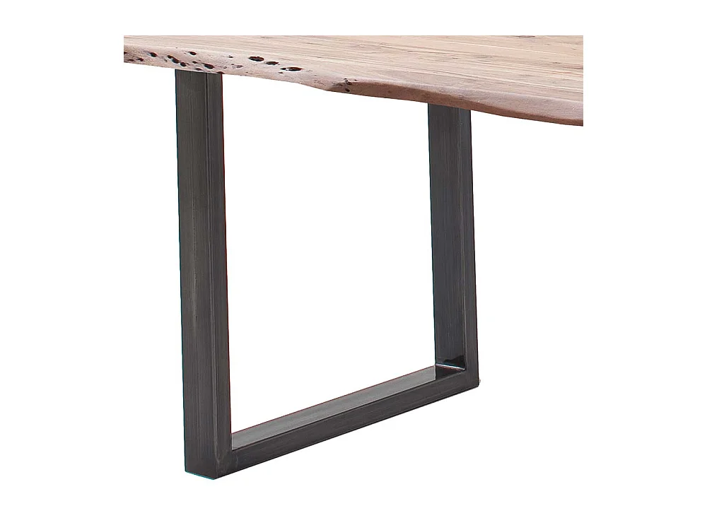 Massivholztisch Esstisch aus Akazie Massivholz und Metall