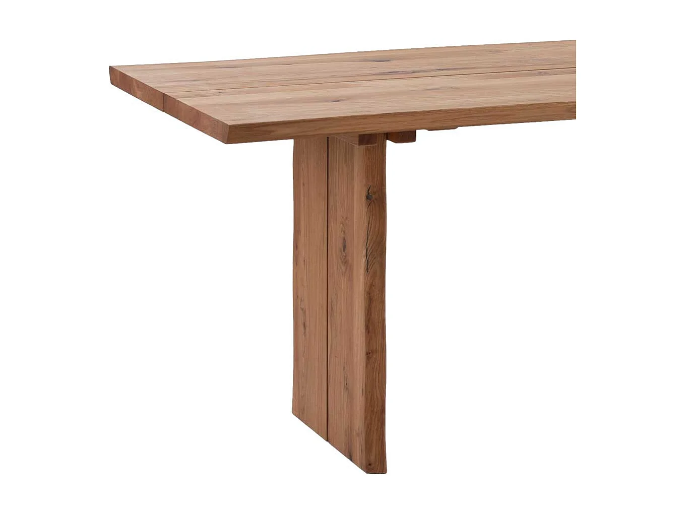 Baumtisch aus Wildeiche massiv geölt