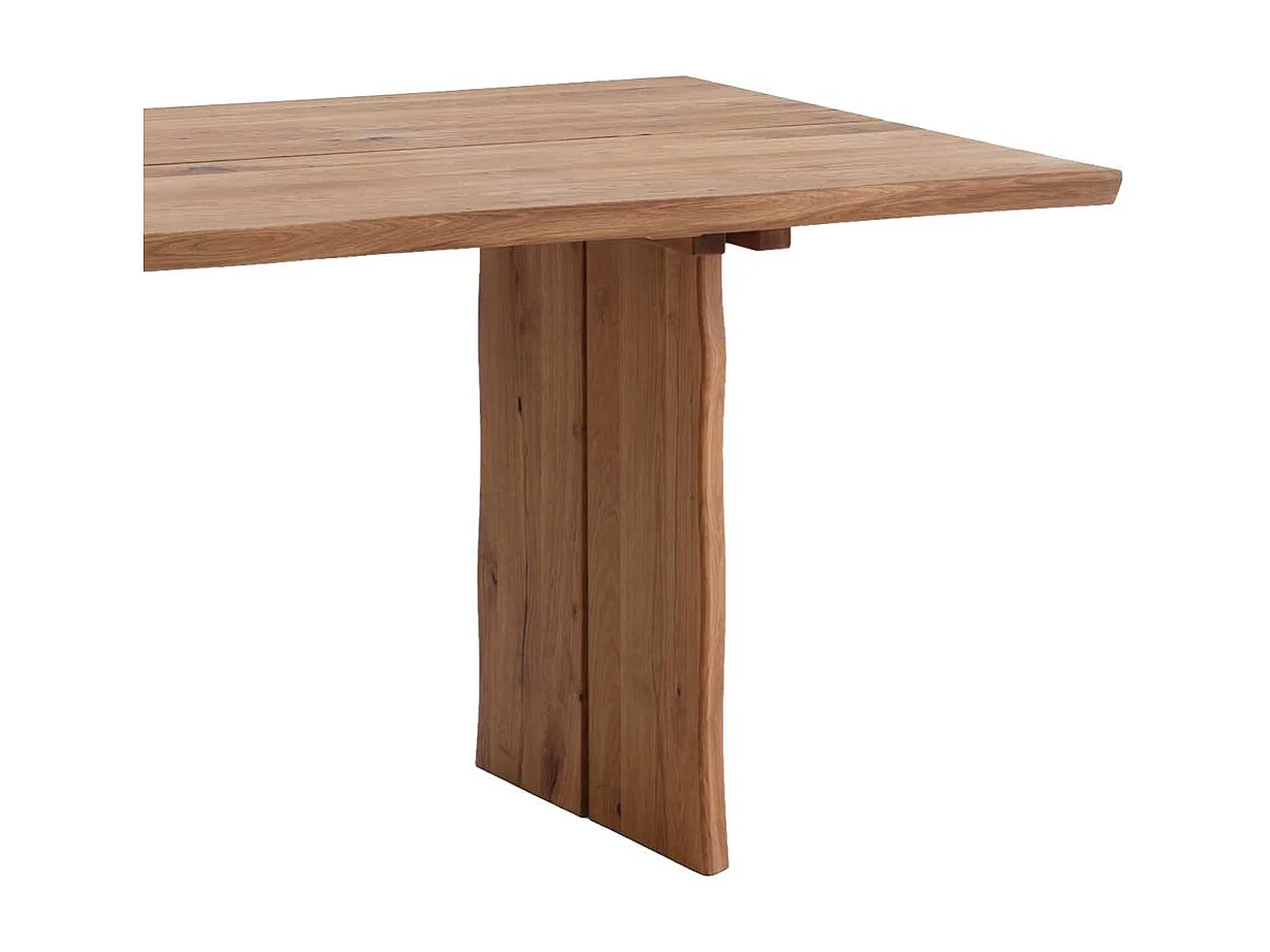 Baumtisch aus Wildeiche massiv geölt