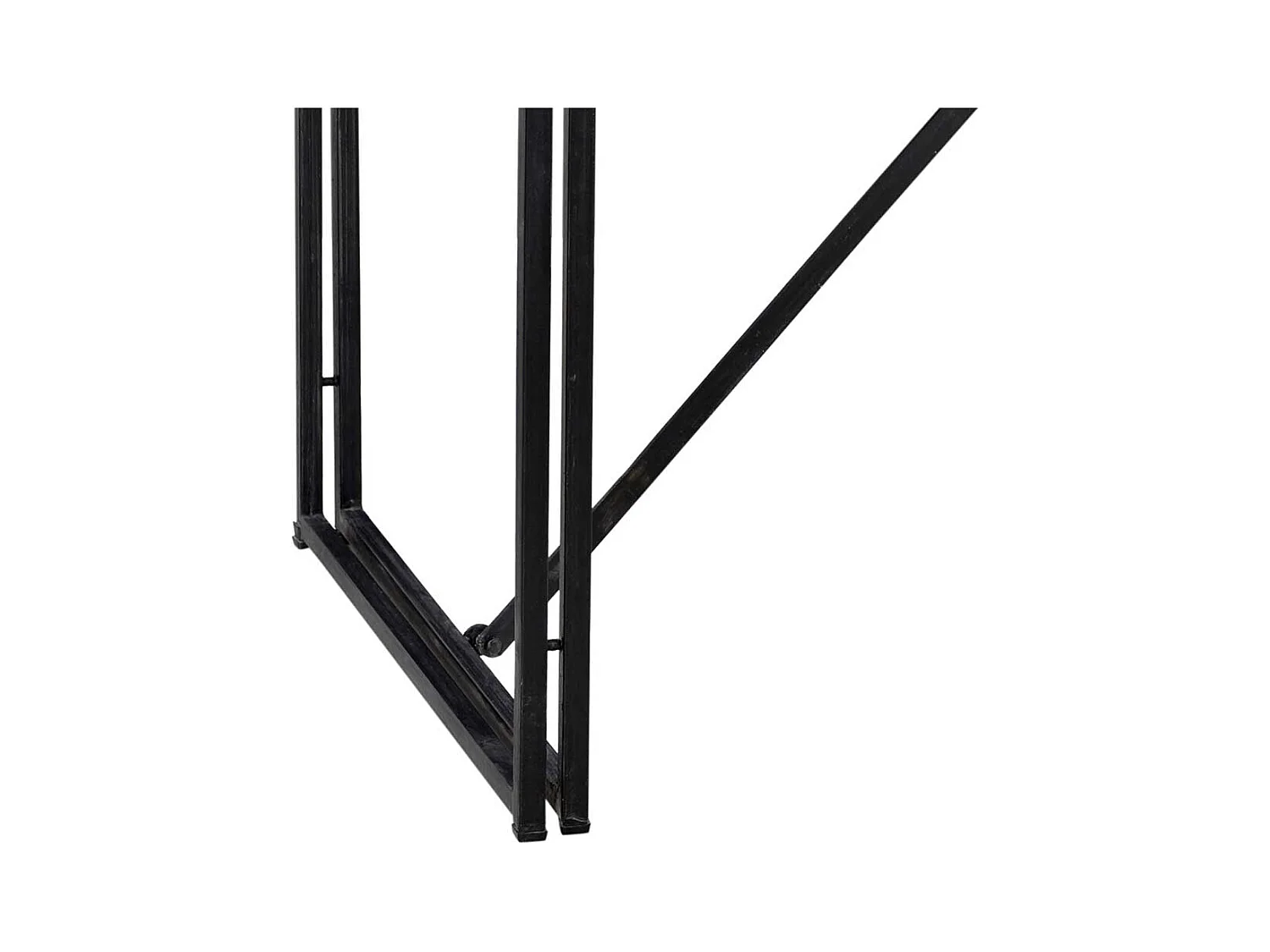 Esszimmertisch im Industrie Design Metall und Akazie Massivholz