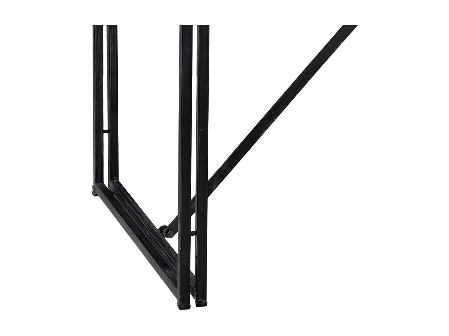 Esszimmertisch im Industrie Design Metall und Akazie Massivholz