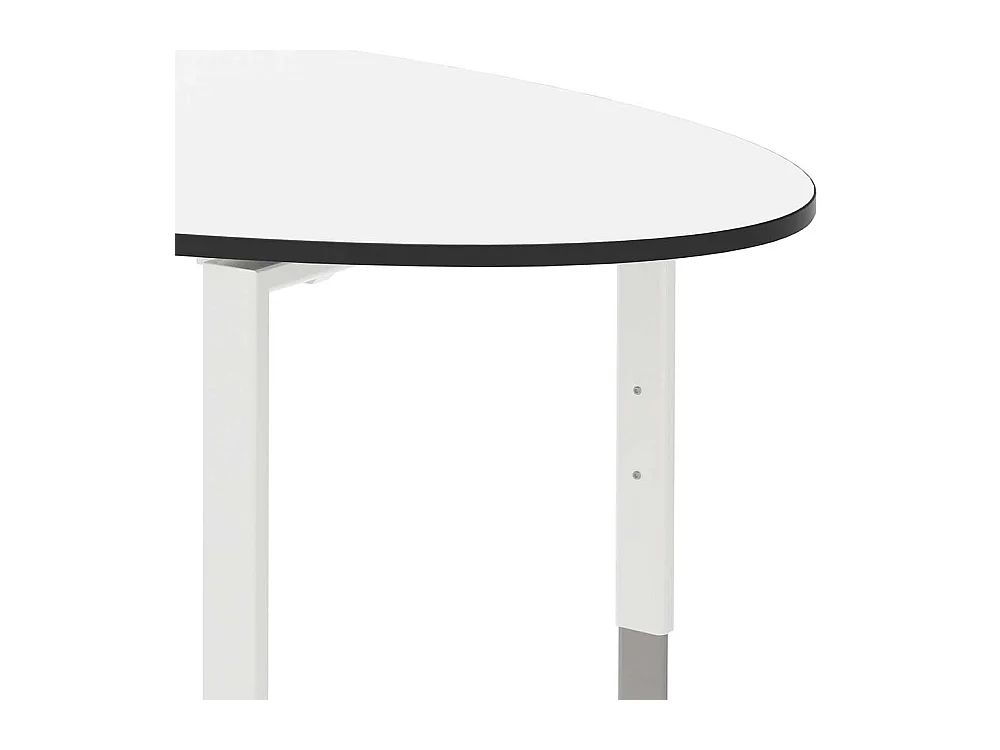 Ovaler Konferenztisch in Wei� 220 cm