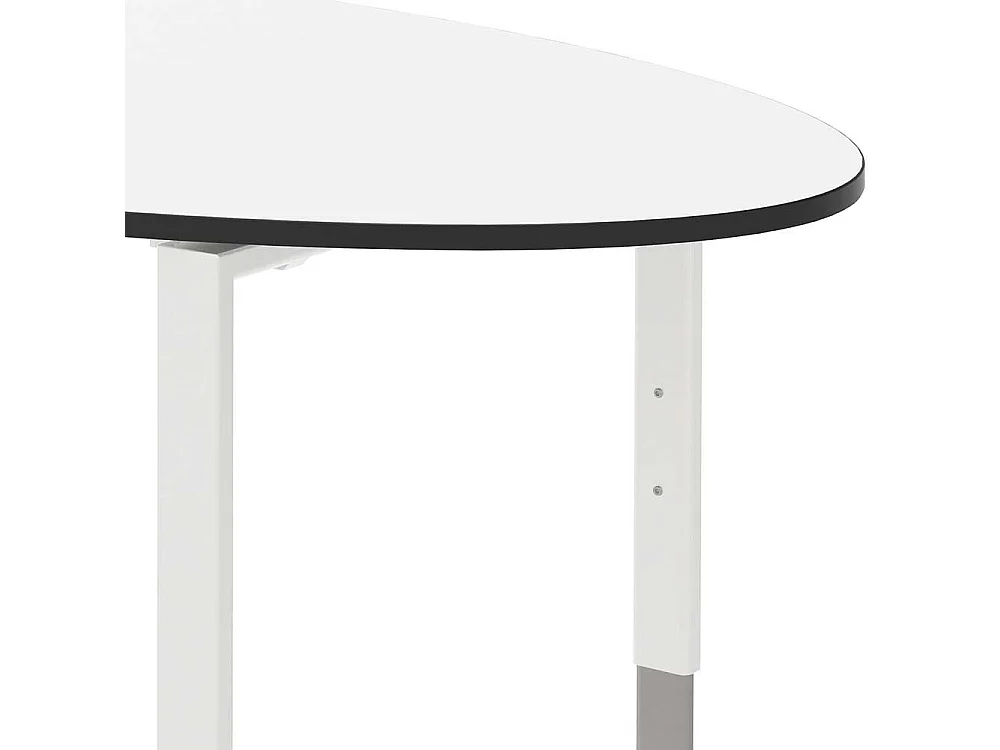 Ovaler Konferenztisch in Wei� 220 cm