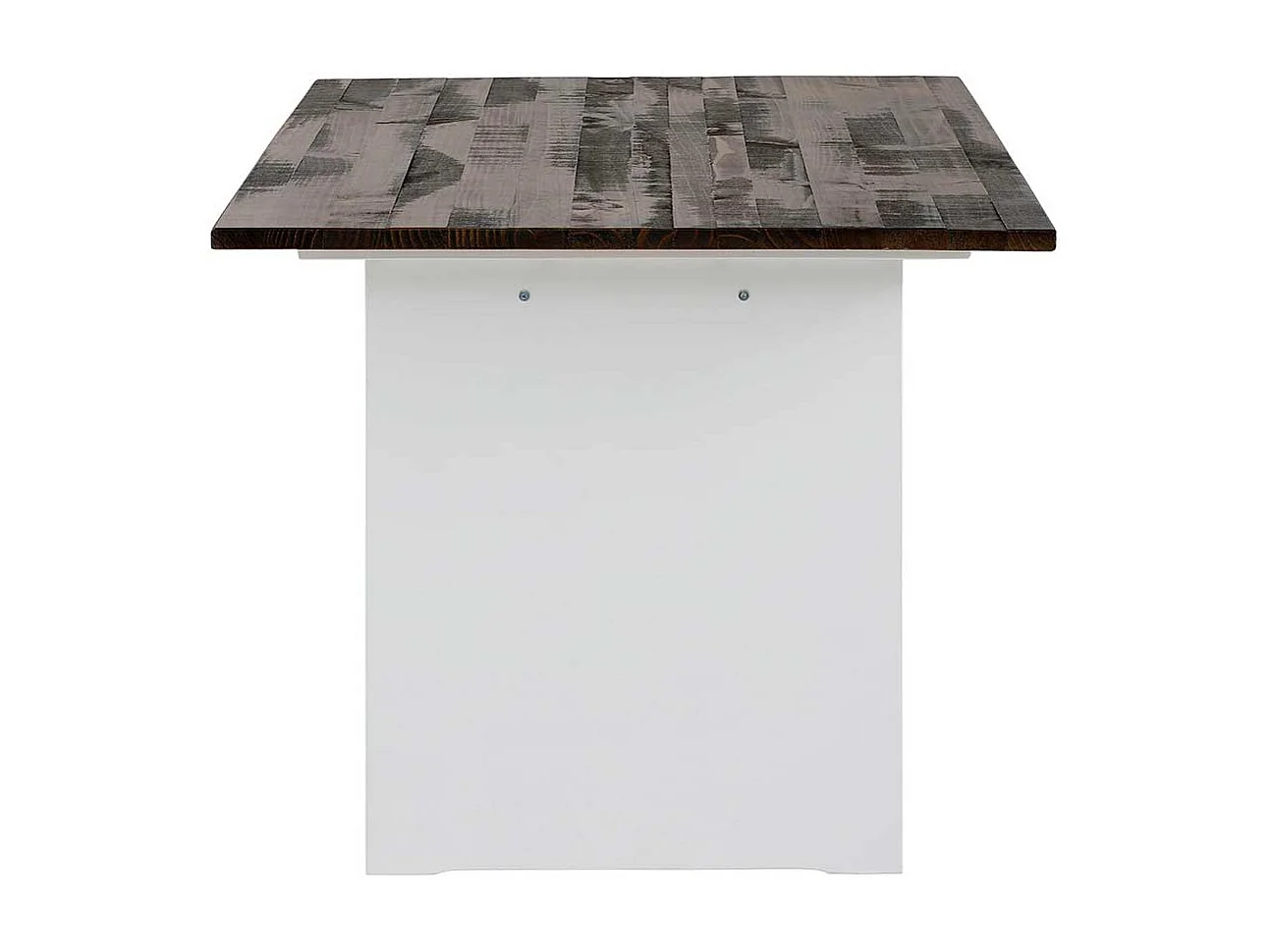 Tisch Esszimmer & Küche in Kiefer dunkel und Weiß Landhausstil