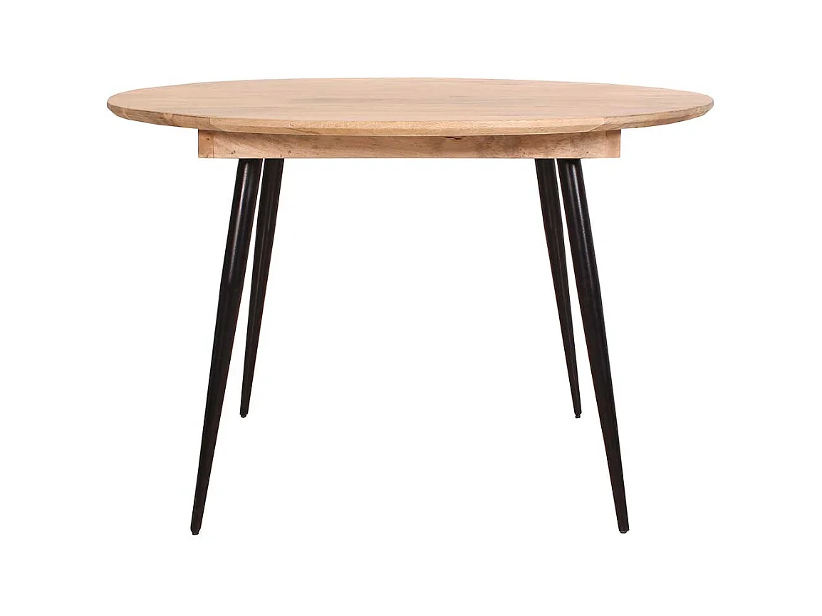 aus Mangobaum Massivholz und Metall Retrostil