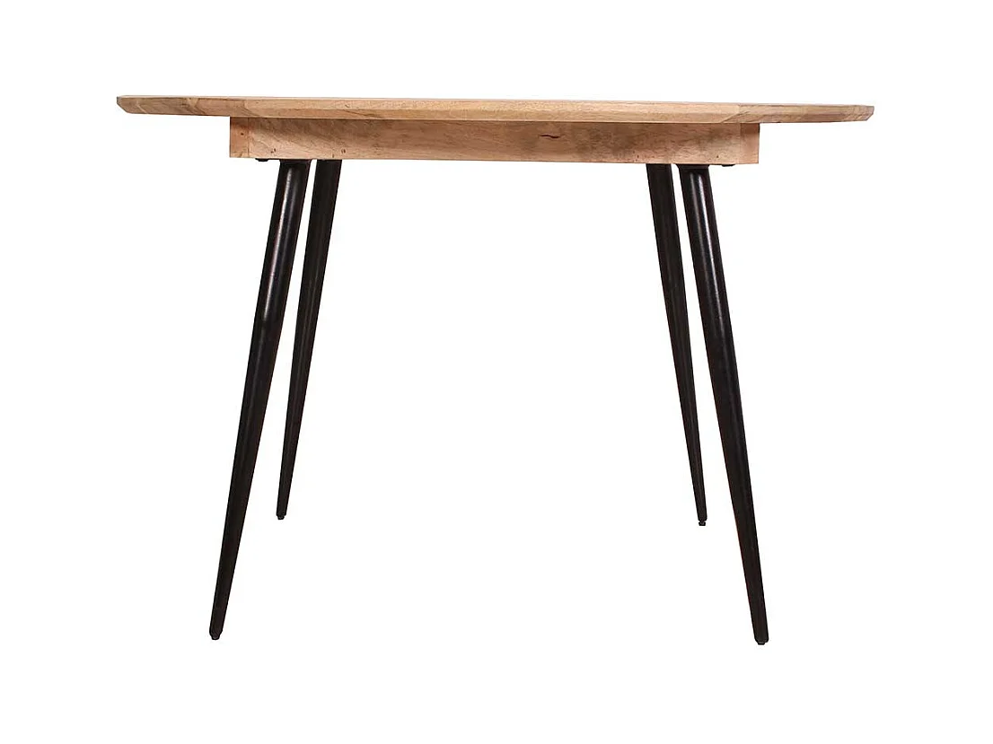 aus Mangobaum Massivholz und Metall Retrostil