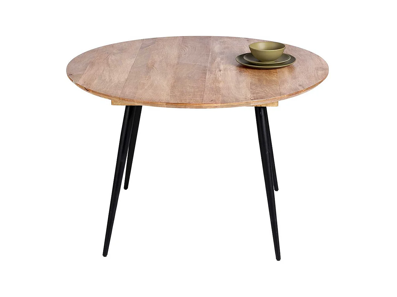 aus Mangobaum Massivholz und Metall Retrostil